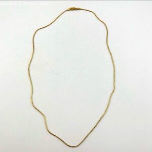 Sleek 22k solid Gold Chain Necklace